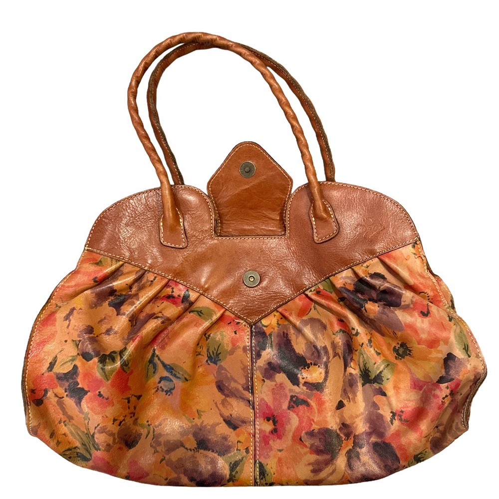 NWOT PATRICIA NASH Heritage MULTI FLORAL Print LIONE SHOULDER SATCHEL